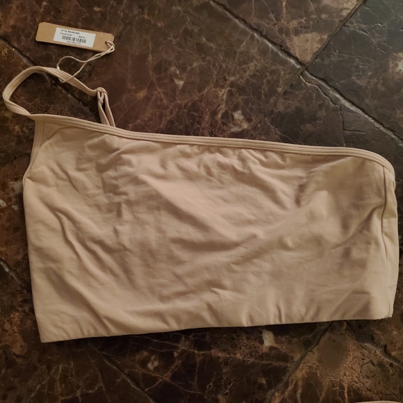 SKIMS one shoulder tank bra & thong set M BOTH NWT - Picture 7 of 8